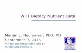 WHI Dietary Nutrient Data