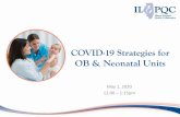 COVID-19 Strategies for OB & Neonatal Units