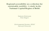 Regional accessibility as a criterion for sustainable ...