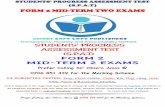 FORM 2 MID-TERM TWO EXAMS