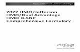 2022 HMO/Jefferson HMO/Dual Advantage HMO D-SNP ...