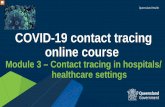 COVID-19 contact tracing online course