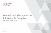Nursing Practice Innovation: the Rule versus the Exception