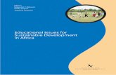 Educational Issues for Sustainable Development in Africa