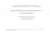 BUSINESS ECONOMICS I GLOSSARY - L. S. Raheja