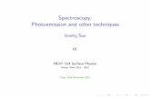 Spectroscopy: Photoemission and other techniques - Ondrej pr