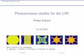 Photoemission studies for the LHC - Indico