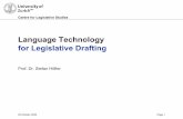 Language Technology for Legislative Drafting