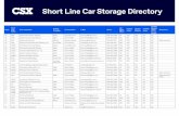 Short Line Car Storage Directory - CSX.com