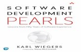 Praise for Software Development Pearls