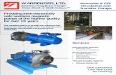WARRENDER, LTD. Ammonia & CO² Seal-less Mag-Drive Pumps ...