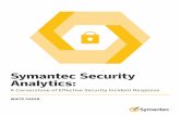 Symantec Security Analytics - Broadcom Inc.