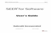 SEER for Software User Guide - Galorath
