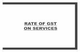 RATE OF GST ON SERVICES