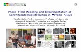 Phase-Field Modeling and Experimentation of Constituents ...