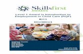 Level 1 Award in Introduction to Employment in Child Care ...
