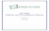 PT1000 Policies and Procedures Manual - Precise Training