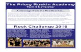 A message from the Headteacher - Priory Ruskin