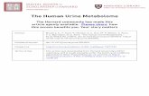 The Human Urine Metabolome - Harvard University