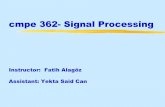 cmpe 362- Signal Processing