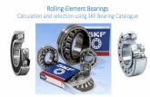 Calculation and selection using SKF Bearing Catalogue