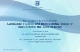 Dr. Vladimir (Ze’ev) Khanin Language studies and ...