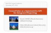Created Value as a Sustainability KPI for Integrated Reporting