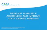DEVELOP YOUR SELF AWARENESS AND IMPROVE YOUR CAREER …