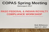 PASO FEDERAL & INDIAN ROYALTY COMPLIANCE WORKSHOP
