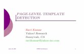 PAGEPAGE- ---LEVEL TEMPLATE LEVEL TEMPLATE DETECTION