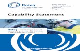 Capability Statement - Roteq