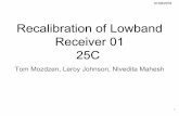 Recalibration of Lowband Receiver 01 - LoCo Lab