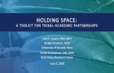 Holding Space: A toolkit for Tribal-Academic Partnerships