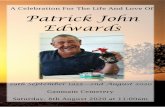 A Celebration For The Life And Love Of Patrick John Edwards