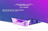 Mortgage Lender Benchmark H1 2020 Summary Version