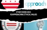 ETHICS WEEK 2021 REAPPROACHING ETHICAL VALUES
