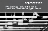 Piping systems installation guide