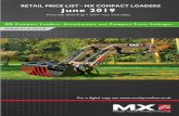 RETAIL PRICE LIST - MX COMPACT LOADERS June 201