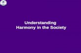 Understanding Harmony in the Society
