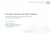 PV-Solar Chillers for Milk Cooling