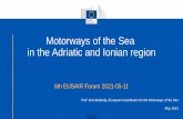Motorways of the Sea in the Adriatic and Ionian region