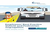 Employees’ Best Practice Vehicle and Pedestrian Segregation