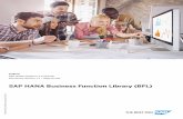 SAP HANA Business Function Library (BFL)