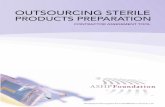 OUTSOURCING STERILE PRODUCTS PREPARATION
