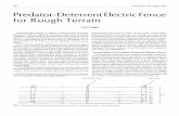 Predator-Deterrent Electric Fence for Rough Terrain