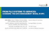 FROM FILE SYSTEMS TO SERVICES - anl.gov