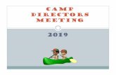 Camp Directors Meeting2019live - ulstercountyny.gov