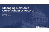 Managing Electronic Correspondence Records