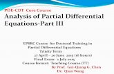 PDE-CDT Core Course Analysis of Partial Differential ...