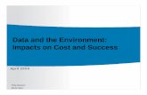 Data and the Environment: Impacts on Cost and Success